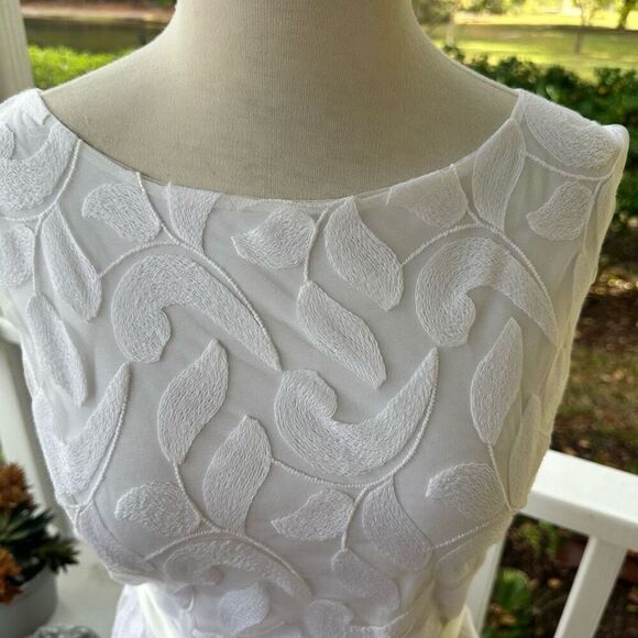 Gretchen Scott White Lace Overlay Tank Dress | NWT - Picture 2 of 6